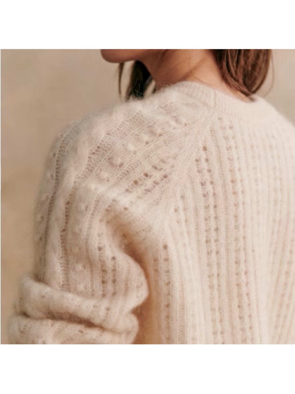 SEZANE Jake Jumper in Vanilla Size XS - Picture 2 of 10